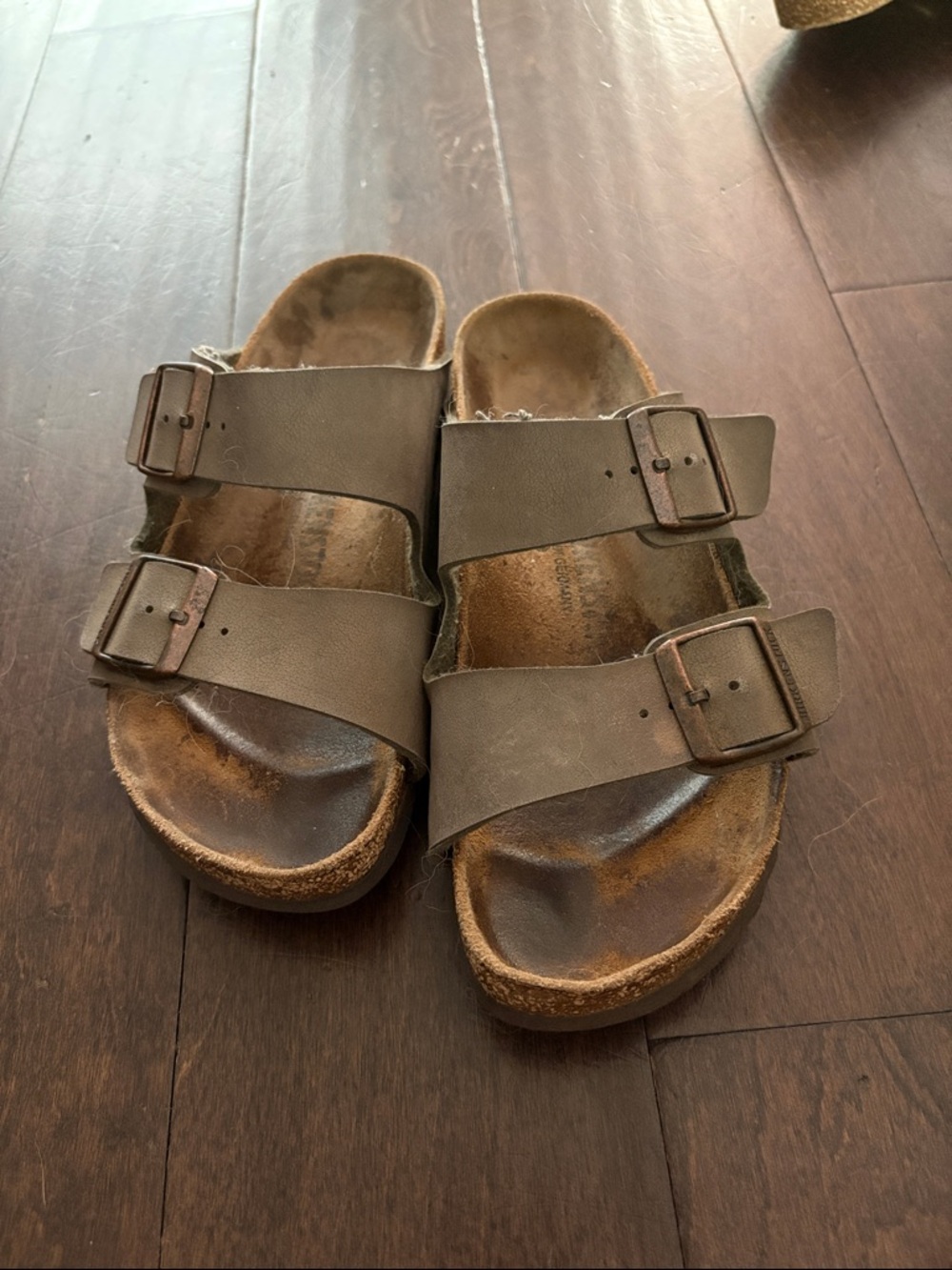 Birkenstock Brown Double-Buckle Sandals